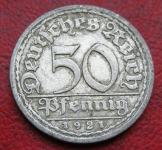 GERMANY, WEIMAR REPUBLIC 50 PFENNIG 1921A