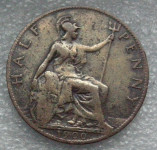 GREAT BRITAIN 1/2 PENNY 1900