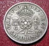 GREAT BRITAIN 1 FLORIN (Two Shillings) 1951