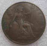 GREAT BRITAIN 1 PENNY 1915