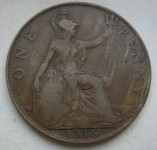 GREAT BRITAIN 1 PENNY 1916