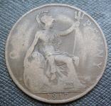 GREAT BRITAIN 1 PENNY 1917