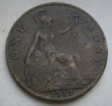 GREAT BRITAIN 1 PENNY 1919