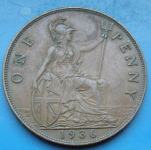 GREAT BRITAIN 1 PENNY 1936