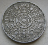 GREAT BRITAIN 2 Shillings 1959