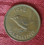 GREAT BRITAIN- FARTHING 1942.