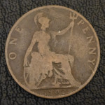 GREAT BRITAIN- ONE PENNY 1902. (1)