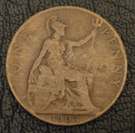 GREAT BRITAIN- ONE PENNY 1903.