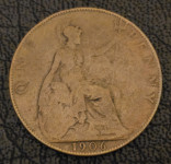 GREAT BRITAIN- ONE PENNY 1906.