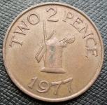 GUERNSEY 2 PENCE 1977