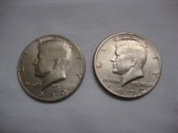 HALF DOLAR 1972 D i 1980 F