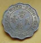 HONG KONG 20 CENTS 1975