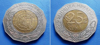 HRVATSKA CROATIA 25 KUNA 1997 OUN KM: 48 BIMETAL