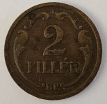 HUNGARY- 2 FILLER 1926.