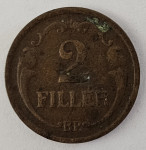 HUNGARY- 2 FILLER 1927.