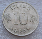 ICELAND 10 AURAR 1966