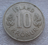 ICELAND 10 KRONUR 1967
