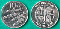 Iceland 10 kronur, 2008 ***/ 1,50 EURO !!!