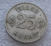 ICELAND 25 Aurar 1946