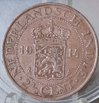 INDONEZIJA 1914 - 2 1/2 CENTA
