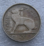 IRELAND REPUBLIC 3 PENCE 1961
