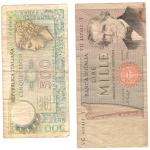Italia, 500 Lira(*74) i 1000 Lira(*69)