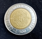 Italija 500 lira 1993 prigodna