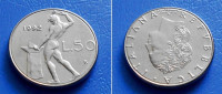 ITALIJA ITALY 50 LIRA 1992 R KM.95.2 - VULKAN KUJE ŽELJEZO