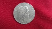 Italija Vittorio Emanuele II. 5 lire 1878 Roma, Ag 24,81 gr (2)