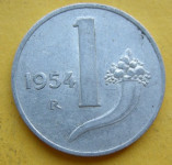 ITALY 1 LIRA 1954