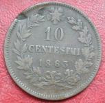 ITALY 10 CENTESIMI 1863