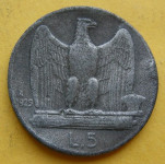 ITALY 5 LIRE 1929 Silver (Kopija=