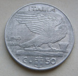 ITALY 50 CENTESIMI 1940 Magnetic.