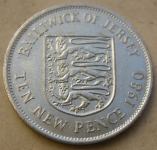 JERSEY 10 NEW PENCE 1980