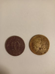 Jugoslavija 20 dinara (1955) i 10 dinara 1987 (40 kn za obje kovanice)