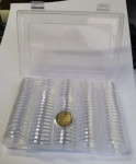 Kapsule za kovanice - 100 komada + prozirna kutija GRATIS
