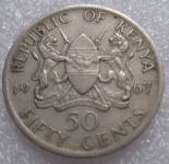 KENYA 50 CENTS 1967