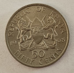 KENYA- 50 CENTS 1968.