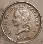 KOLUMBIJA 1888 - 5 CENTAVOSA