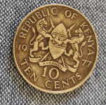 KOVANICA 10 CENTS 1977.-KENYA
