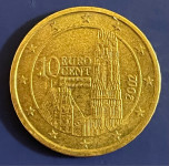 Kovanica 10 eurocenti Austria s greškom