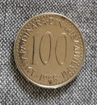 KOVANICA 100 DINARA BIVŠA  SFRJ 1988. GODINA
