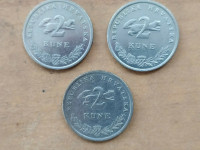Kovanica 2 Kune RH 2003/2005/2007g 3kom