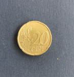 Kovanica 20 euro centi, Nizozemska  1999.