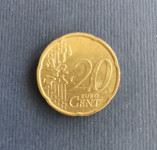 Kovanica 20 euro centi, Nizozemska  2000.