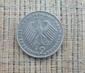 Kovanica od 2DM iz 1975 oznaka D