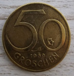 Kovanica 50 Grochena (Austrija) 1969.