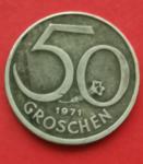 KOVANICA 50 GROSCHEN 1971-AUSTRIA