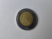 Kovanica 500 lira s tvorničkom greškom - rijetka