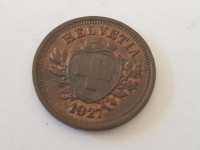 Kovanica Švicarska 1927